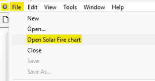Solar Fire Chart 1
